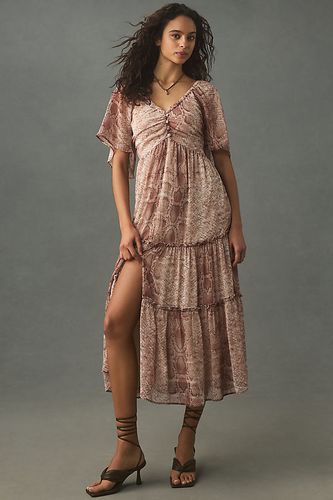 Robe midi étagée à manches courtes , taille: S - Par Anthropologie - Modalova