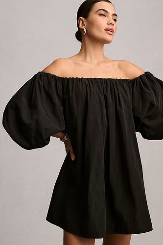 X Anthropologie Off-The-Shoulder Puff-Sleeve Mini Dress en Black, taille: M - Mare Mare - Modalova