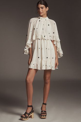 Robe courte cape en mousseline brodée taille: S chez Anthropologie - Mare Mare - Modalova