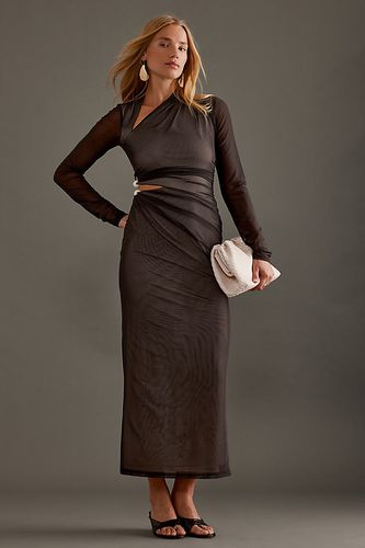 Robe midi en maille Nina en Brown taille: Uk 6 chez Anthropologie - Significant Other - Modalova