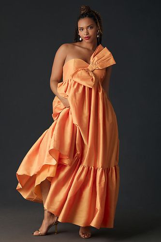 Robe longue à naud en Orange taille: 1 X chez Anthropologie - Atsu - Modalova