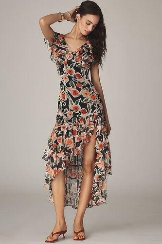 Robe Longue Eden en Mousseline de Soie Asymétrique taille: XS chez Anthropologie - En Saison - Modalova
