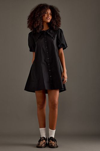 Robe Chemise Mini Manches Bouffantes Bridget en Black taille: Uk 6 chez Anthropologie - Nobody's Child - Modalova