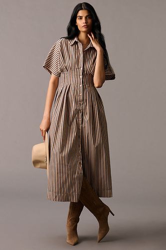 Robe chemise plissée boutonnée sur le devant Tobie taille: M chez Anthropologie - Exquise - Modalova