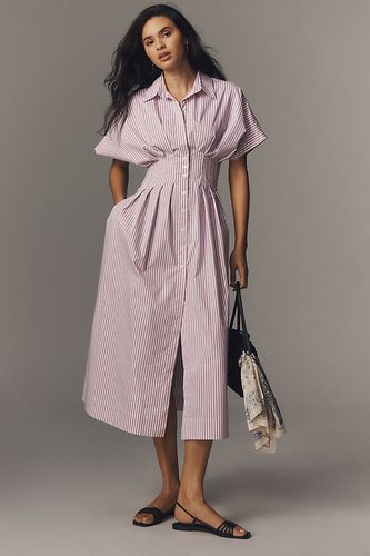 Robe chemise plissée boutonnée sur le devant Tobie taille: XS chez Anthropologie - Exquise - Modalova