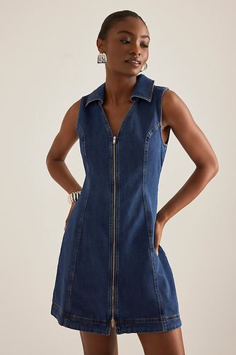 Robe Mini en Denim Zippée Devant Ardy en taille: Uk 8 chez Anthropologie - ALIGNE - Modalova