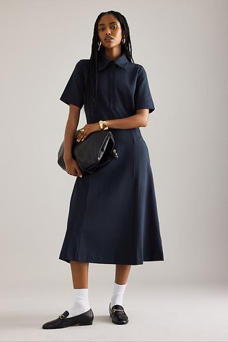 Luka Robe Chemise Midi Ponte Manches Courtes en taille: Uk 6 chez Anthropologie - ALIGNE - Modalova