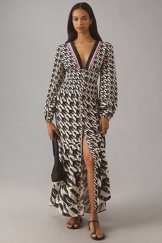 Robe longue à col en V et manches longues en taille: XS chez Anthropologie - Farm Rio - Modalova