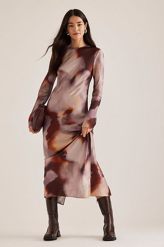 Robe Longue en Satin Imprimé Saalina taille: XS chez Anthropologie - Samsoe Samsoe - Modalova