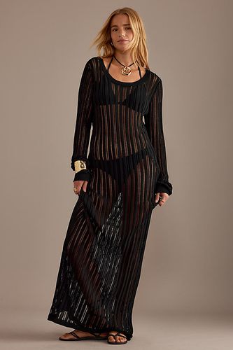 Robe longue en maille ajourée à manches longues Tortue en Black taille: M chez Anthropologie - Blanche - Modalova