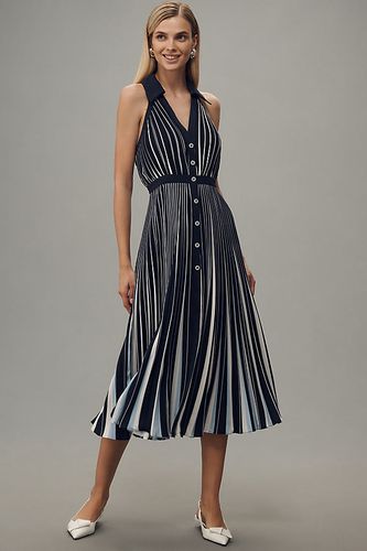 Robe Mi-Longue Plissée à Col Halter Par Anthropologie par taille: XS - By Anthropologie - Modalova