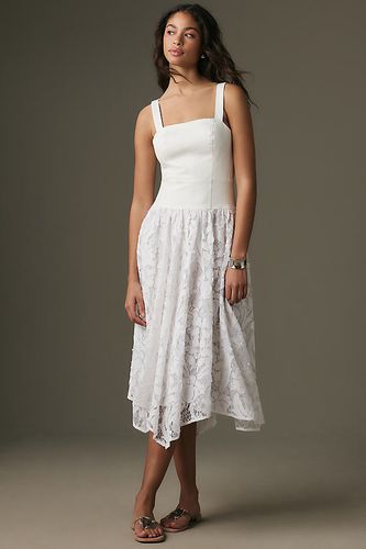 Robe midi taille basse en dentelle en , taille: Uk 16 chez Anthropologie - Pilcro - Modalova