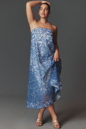 Strapless Embroidered Lace Midi Dress, taille: XS - By Anthropologie - Modalova