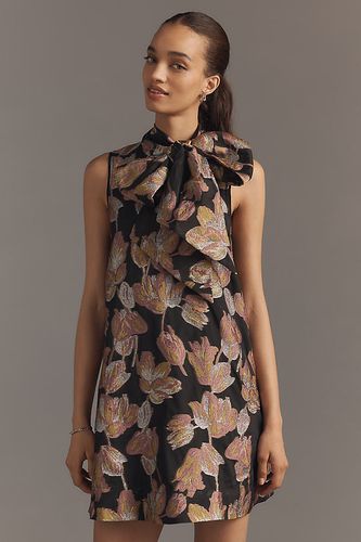 La Robe Mini Sans Manches Caroline à Col Noué par taille: 2XS chez Anthropologie - Maeve - Modalova
