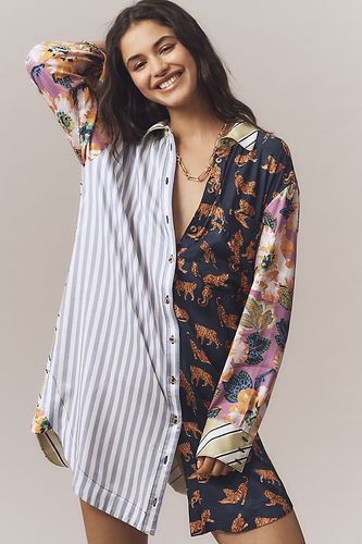 La Robe Chemise Mini Imprimé Manches Longues Soren par taille: 2XS chez Anthropologie - Maeve - Modalova