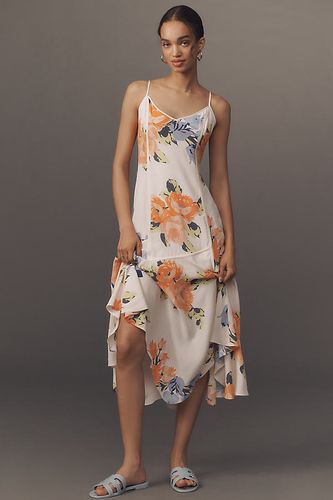Square-Neck Asymmetrical Midi Dress taille: XS - By Anthropologie - Modalova