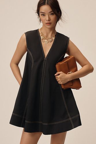 Robe Mini Swing à Encolure en V et Découpe en taille: XS chez Anthropologie - Maeve - Modalova