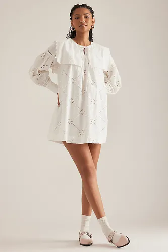 Robe Mini Smock Cassidy en taille: Uk 8 chez Anthropologie - Damson Madder - Modalova
