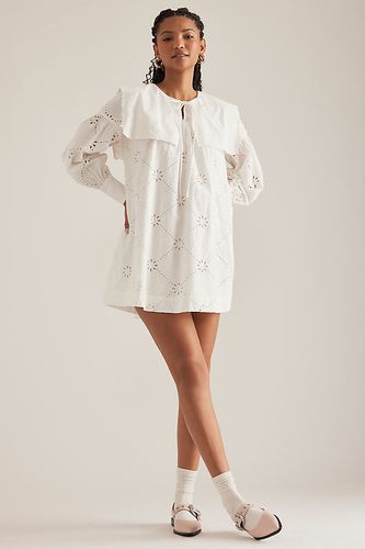 Robe Mini Smock Cassidy Prune Garance par en taille: Uk 6 chez Anthropologie - Damson Madder - Modalova