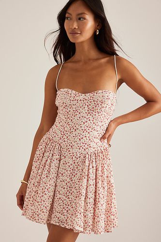 Robe mini à lacets florale Estie taille: Uk 10 chez Anthropologie - Bardot - Modalova