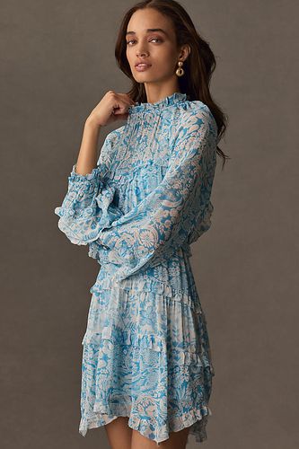 Minirobe diaphane à manches longues, volants et dos ouvert , taille: L - Par Anthropologie - Modalova