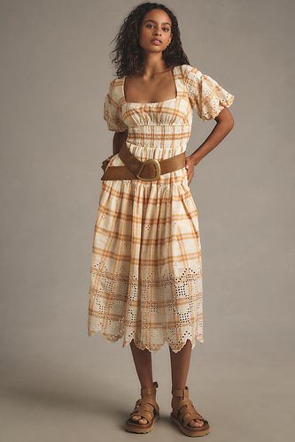 Robe Mi-Longue Œillet Manches Bouffantes Par Anthropologie par taille: XS - By Anthropologie - Modalova