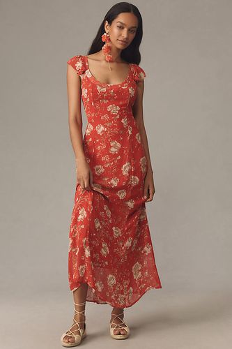 Robe Maxi Slip à Encolure Dégagée et Coupe Évasée Par Anthropologie par en Red taille: Uk 12 - By Anthropologie - Modalova