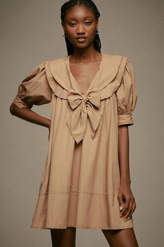 Short-Sleeve Bow-Front Tunic Mini Dress en taille: 2XS chez Anthropologie - Pilcro - Modalova