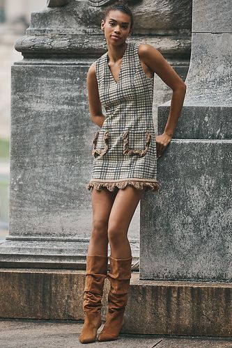Robe droite à franges en taille: S chez Anthropologie - Hope for Flowers by Tracy Reese - Modalova