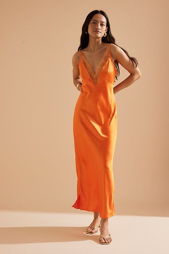 Cateana Midi Slip Dress en Orange taille: Uk 8 chez Anthropologie - Never Fully Dressed - Modalova