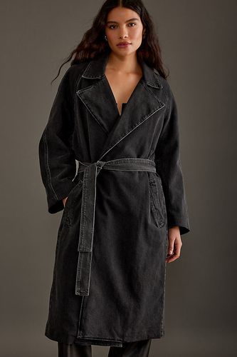 Trench Uniform en jean à nouer en , taille: S/M chez Anthropologie - Good American - Modalova
