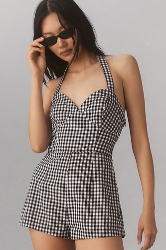 Combinaison à carreaux vichy et col halter en , taille: Uk 14 chez Anthropologie - Maeve - Modalova