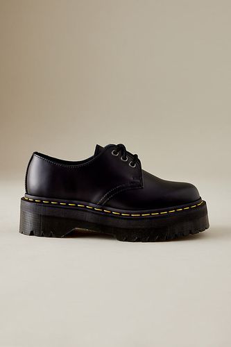 Chaussures à Plateforme 1461 Quad en Cuir Lisse en Black taille: Uk 4 chez Anthropologie - Dr. Martens - Modalova