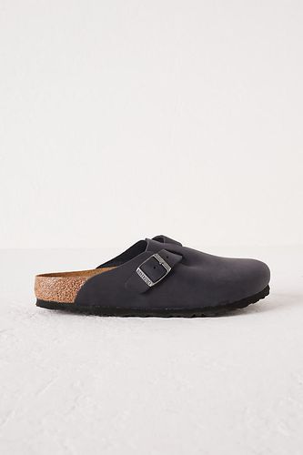 Sabots en cuir huilé Boston en Black taille: 36 chez Anthropologie - Birkenstock - Modalova