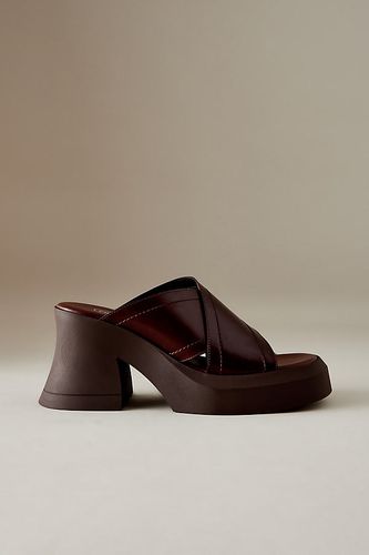 Mules en cuir à lanières croisées et bout ouvert Raissa E8 by en taille: 37 chez Anthropologie - Miista - Modalova