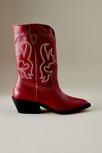 Santiags cuir et daim By Anthropologie Suede Leather Western Cowboy Boots par en , taille: 36 - Par Anthropologie - Modalova