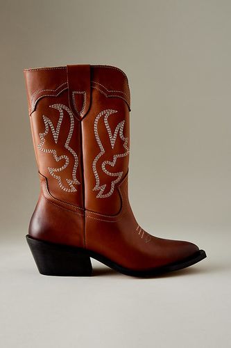 Santiags cuir et daim By Anthropologie Suede Leather Western Cowboy Boots par , taille: 36 - Par Anthropologie - Modalova