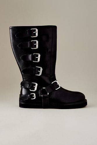 Bottines motard en cuir à boucle Cantaloupe en taille: 36 chez Anthropologie - ASRA - Modalova