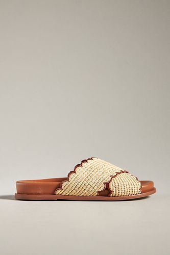 Sandales à bandes festonnées en Beige taille: 36 chez Anthropologie - Maeve - Modalova