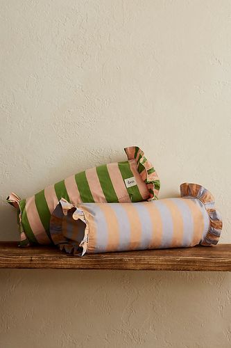 Coussin traversin à rayures orange chez Anthropologie - TBCo - Modalova