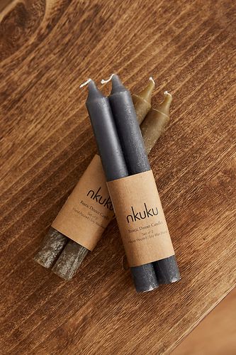 Bougies effilées Charcoal , Ensemble de 2 chez Anthropologie - nkuku - Modalova