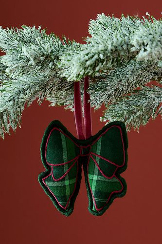 Ornement Naud Tartan en chez Anthropologie - Damson Madder - Modalova