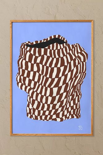 Papier Collective Gribouillage d'un Gribouillage 02 Art Mural Encadré par en Blue taille: A2 chez Anthropologie - Paper Collective - Modalova