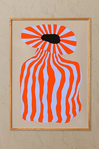 Papier Collective Gribouillage d'un Gribouillage 01 Art Mural Encadré par en Red taille: A2 chez Anthropologie - Paper Collective - Modalova