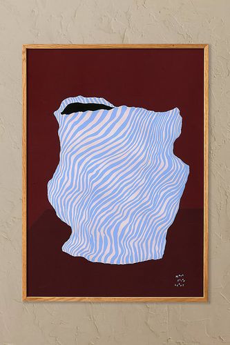 Papier Collective Gribouillage d'un Gribouillage 06 Art Mural Encadré par en Blue taille: A3 chez Anthropologie - Paper Collective - Modalova