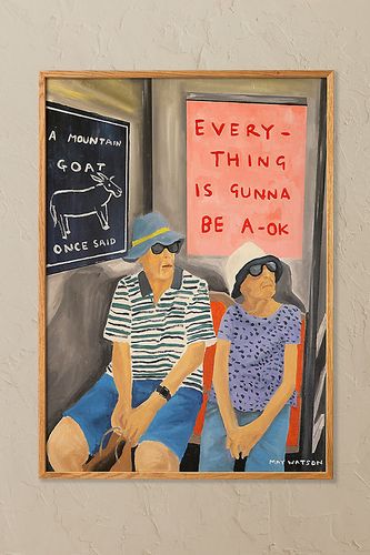 Affiche Murale Tout Va Bien Se Passer chez Anthropologie - Paper Collective - Modalova