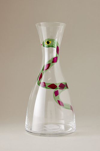 Carafe en verre serpent en Green chez Anthropologie - Anna + Nina - Modalova