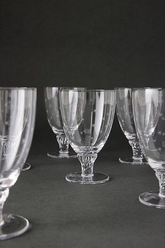 Les Verres à Vin Bistro Gravés de la Liste Vintage, Lot de 6 par chez Anthropologie - The Vintage List - Modalova