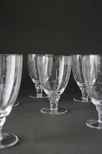 Engraved Bistro Wine Glasses, Set of 6 - The Vintage List - Modalova