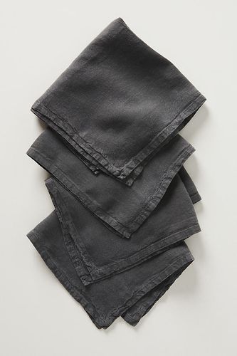 Serviettes en lin Edison, ensemble de 4 en Grey chez - Anthropologie - Modalova